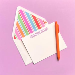 Lined Stationery Set | Personalized Notecards