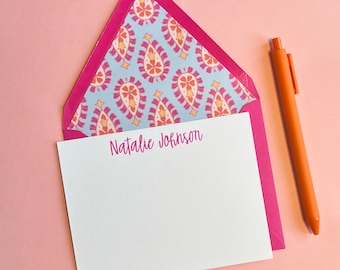 Lined Stationery Set | Personalized Notecards | Mother's Day Stationery