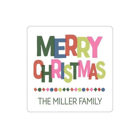 Personalized Christmas Gift Stickers