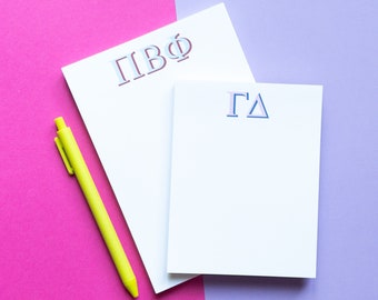 Sorority Notepad | Personalized Notepads