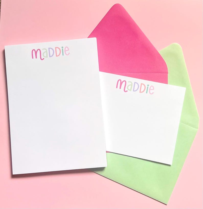 Colorful Stationery Set | Personalized Stationery | Kids Stationery image 2