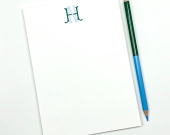 Two Initial Monogram Notepad | Personalized Notepads