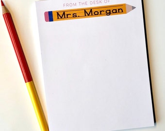 Teacher Notepad | Teacher Gifts | Personalized Teacher Gift