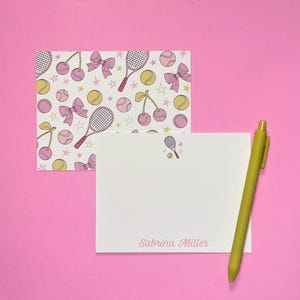 Tennis Briefpapier | Personalisiertes Briefpapier