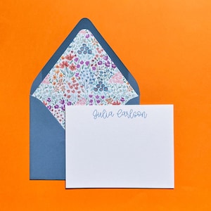 Ensemble de papeterie ligné | Cartes de correspondance personnalisées