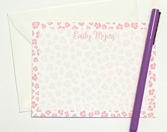 Leopard Stationery | Personalized Notecards