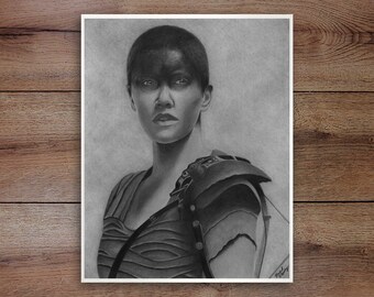 Furiosa, Graphite Drawing Print