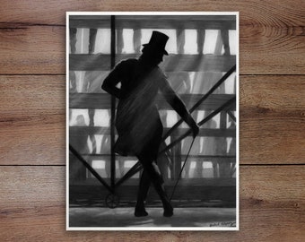 The Greatest Showman, Graphite Drawing Print (Unframed)