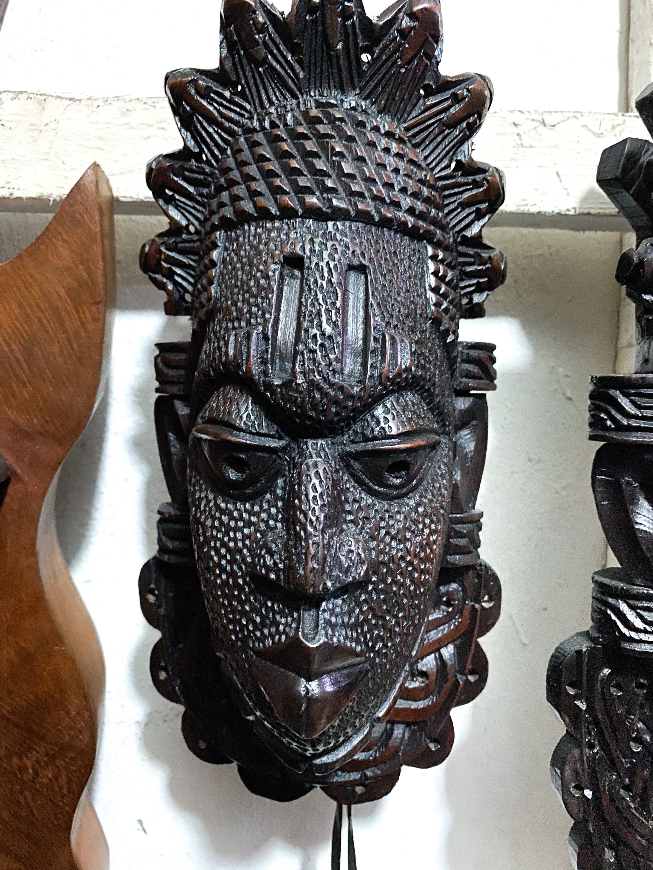 Ijo African Art Benin Festac Mask in Large and Medium - Etsy