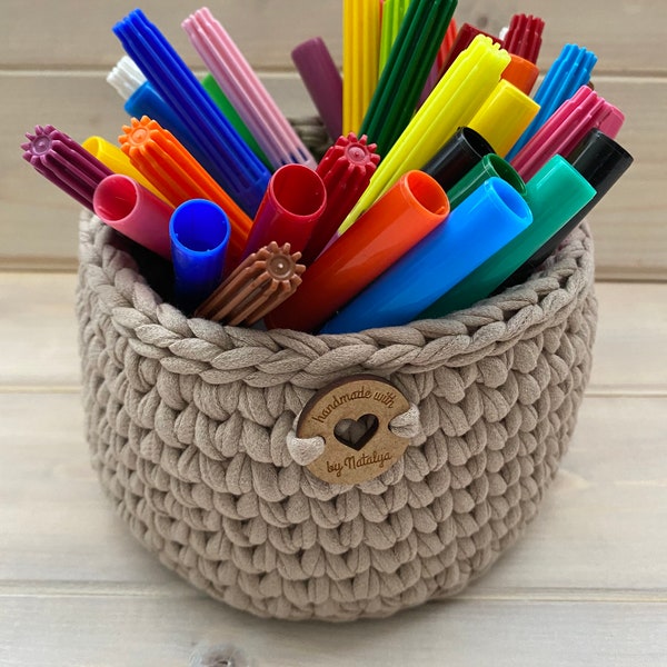 DIY Beginner Crochet Kit, Crochet Basket Kit, Choose Colour Crochet, Crochet Yarn And Hook, Crochet Base, DIY Crochet Basket, Recycled Yarn