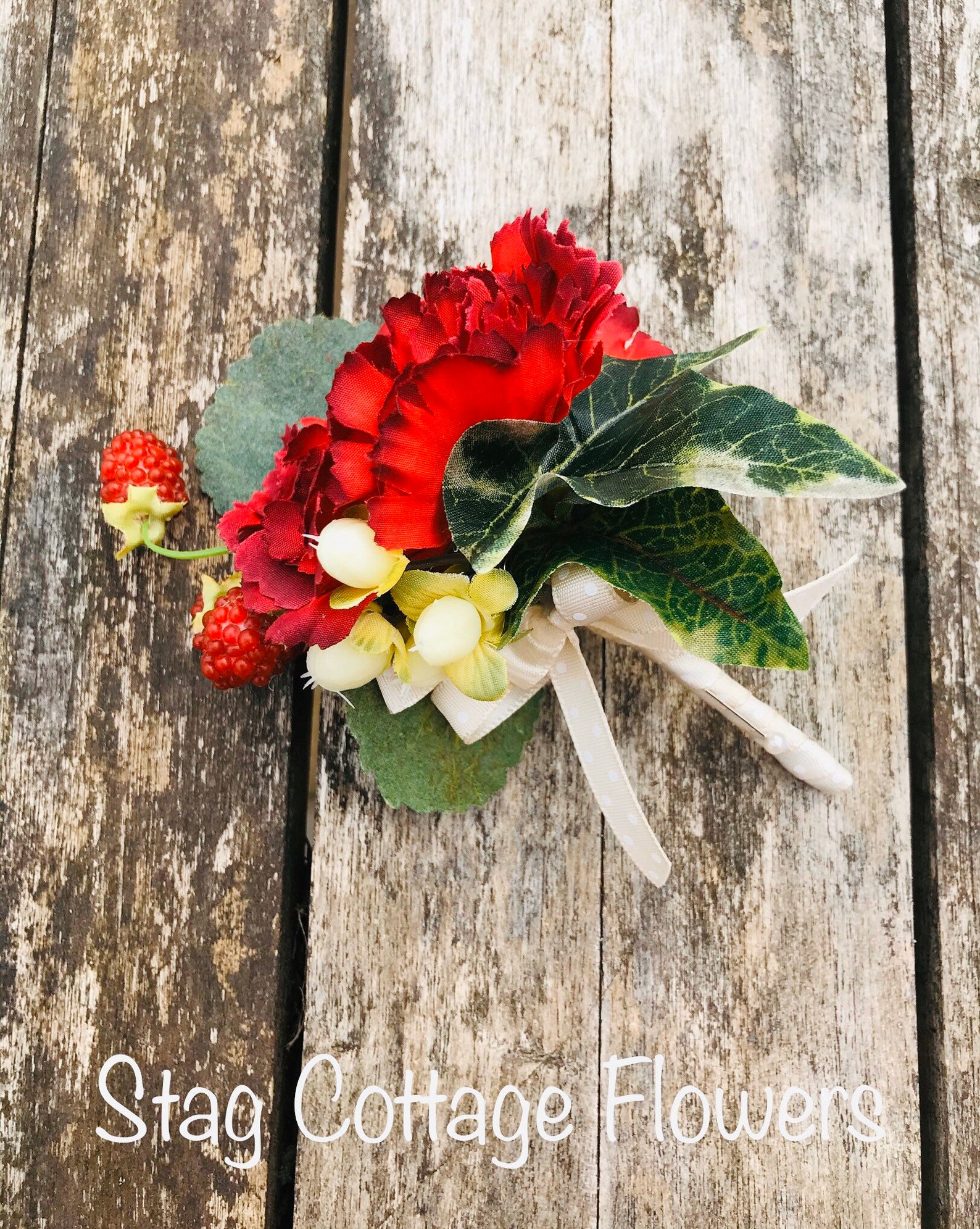Buttonhole Boutonnière Carnation Buttonhole Wedding Etsy