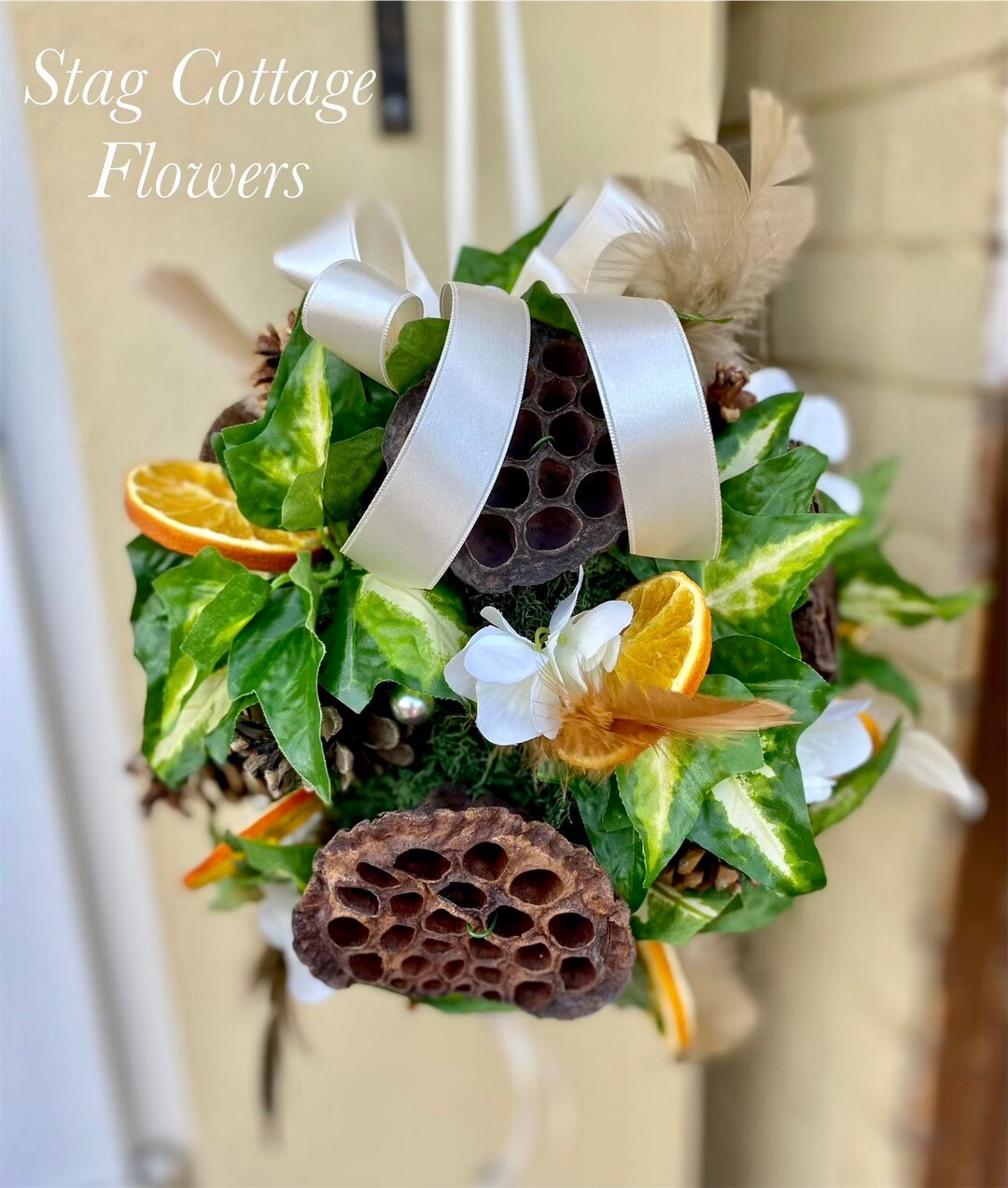 Kissing Ball Hanging Ball Christmas Kissing Ball Flower Etsy UK