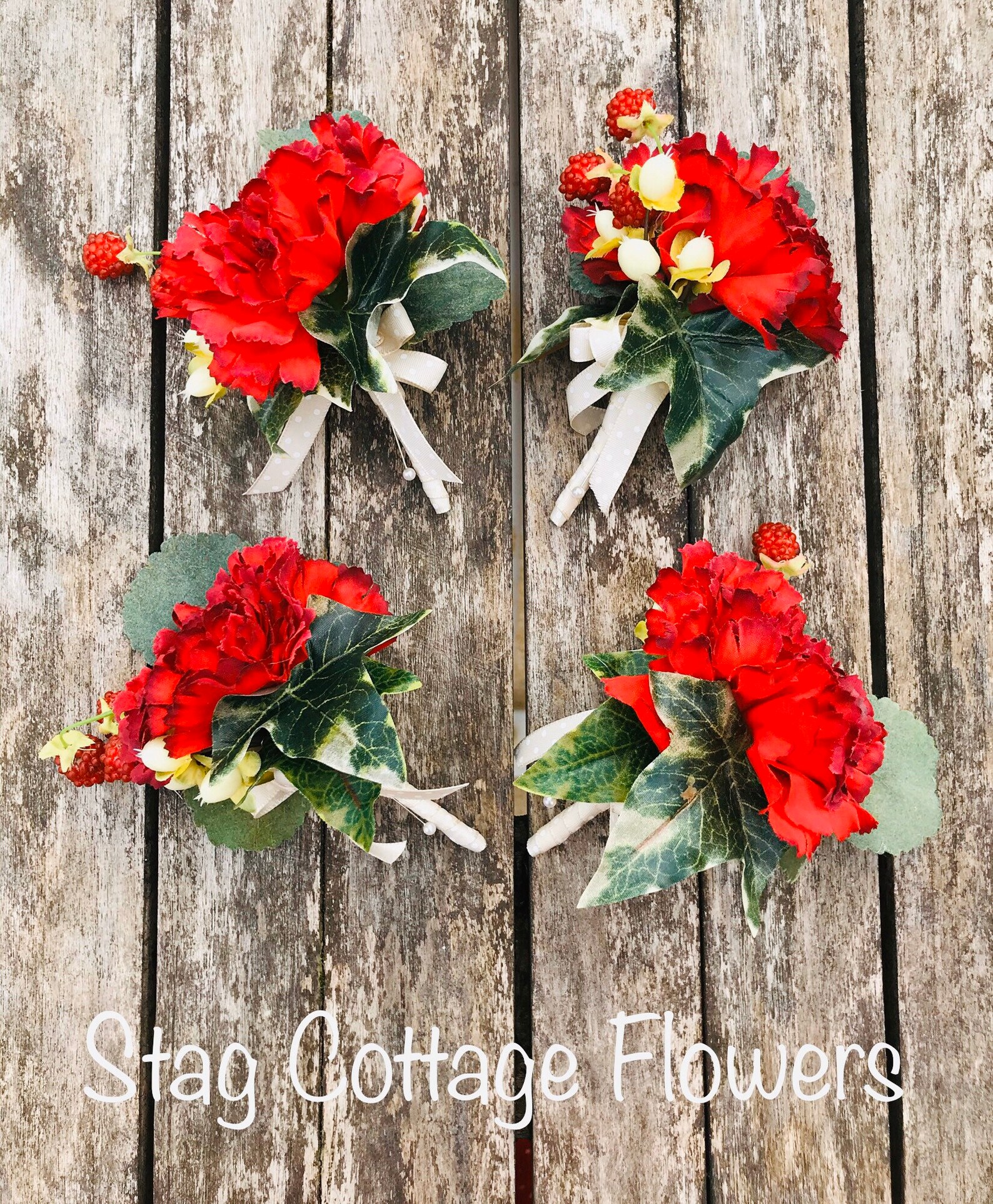 Buttonhole Boutonnière Carnation Buttonhole Wedding Etsy