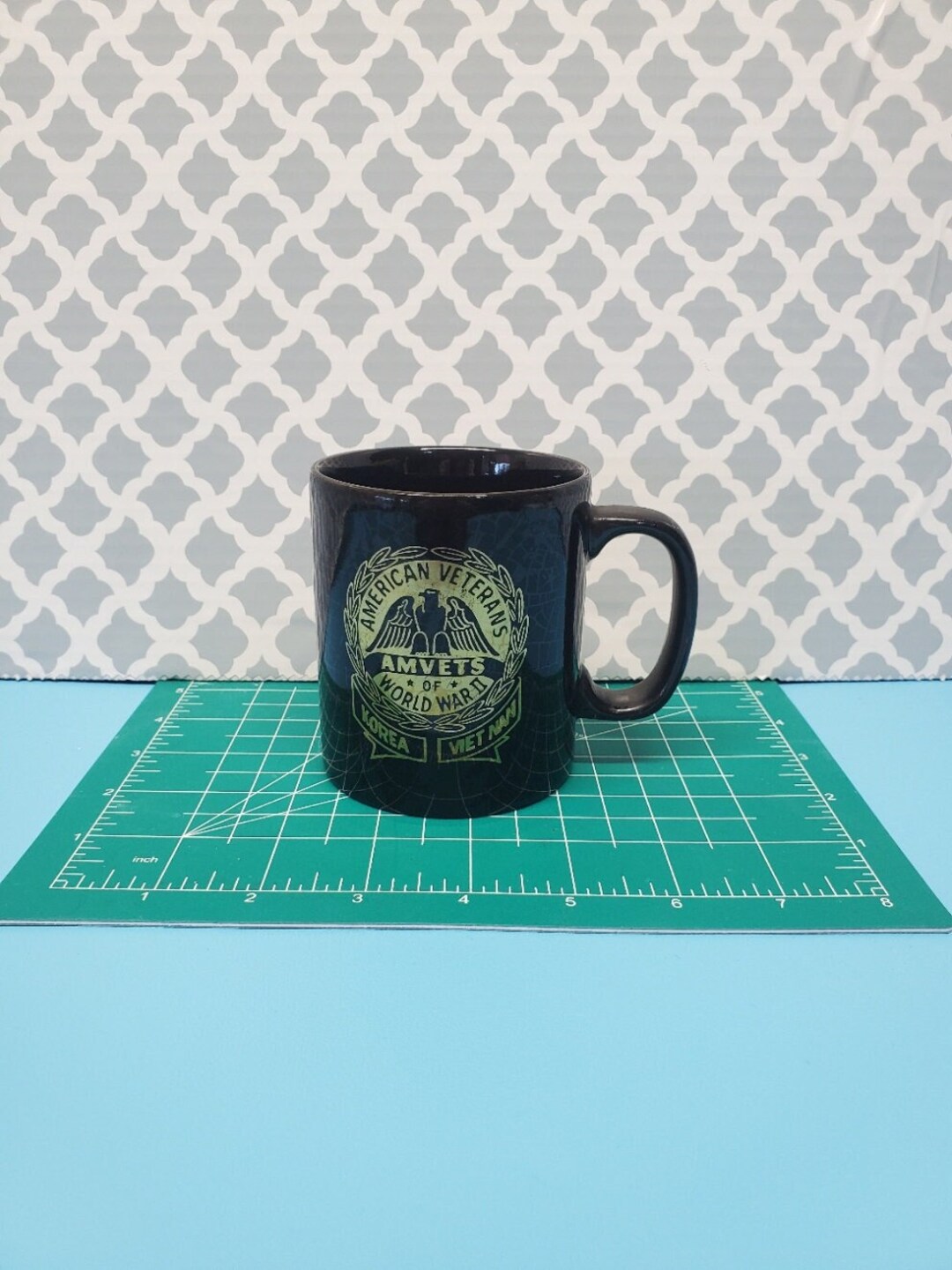 Vintage AMVETS Coffee Mug Made in Staffordshire England Etsy