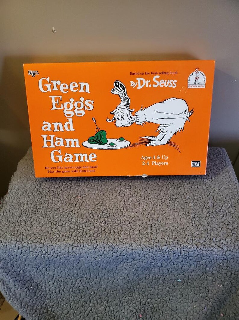 Dr. Seuss GREEN EGGS And HAM Board 1996 University Games Great Etsy