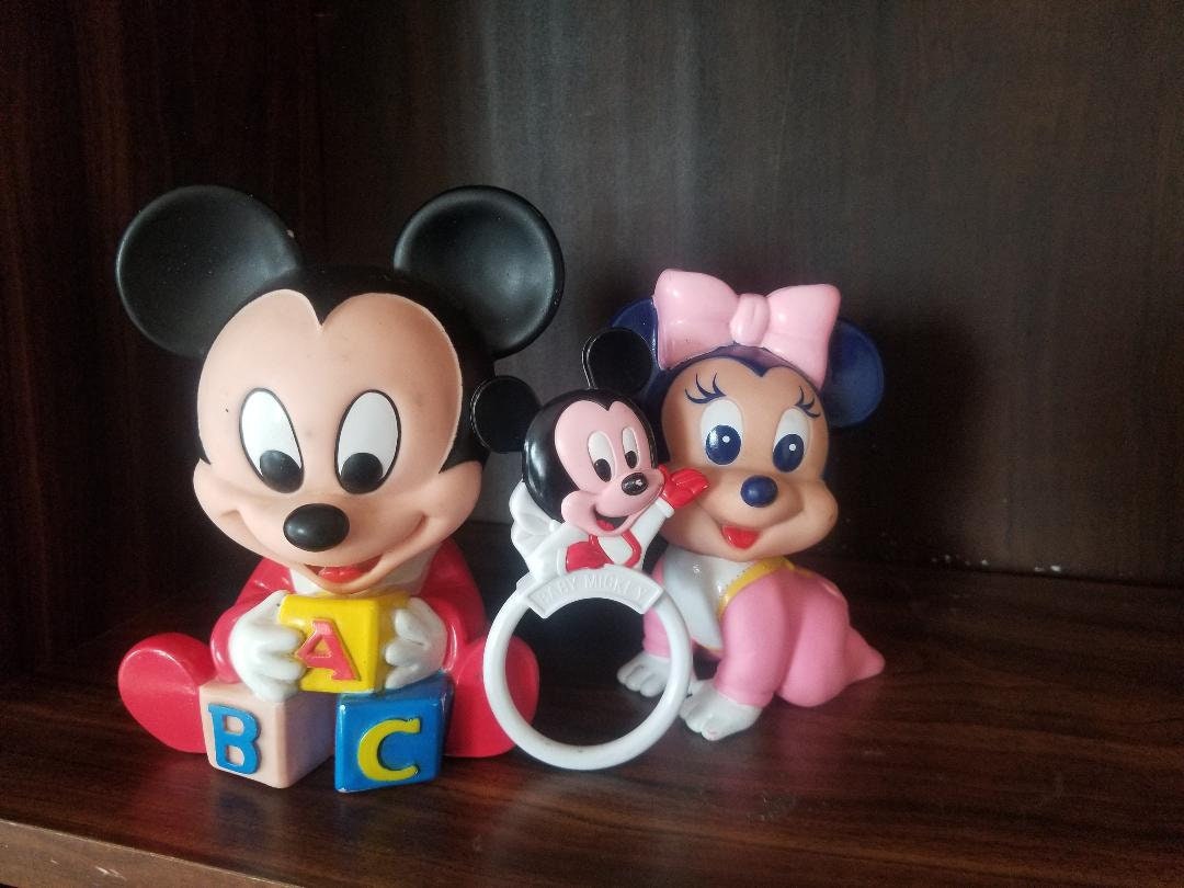 Mickey Mouse Baby Toys Vintage Disney Baby Toys Baby Mickey Etsy.de
