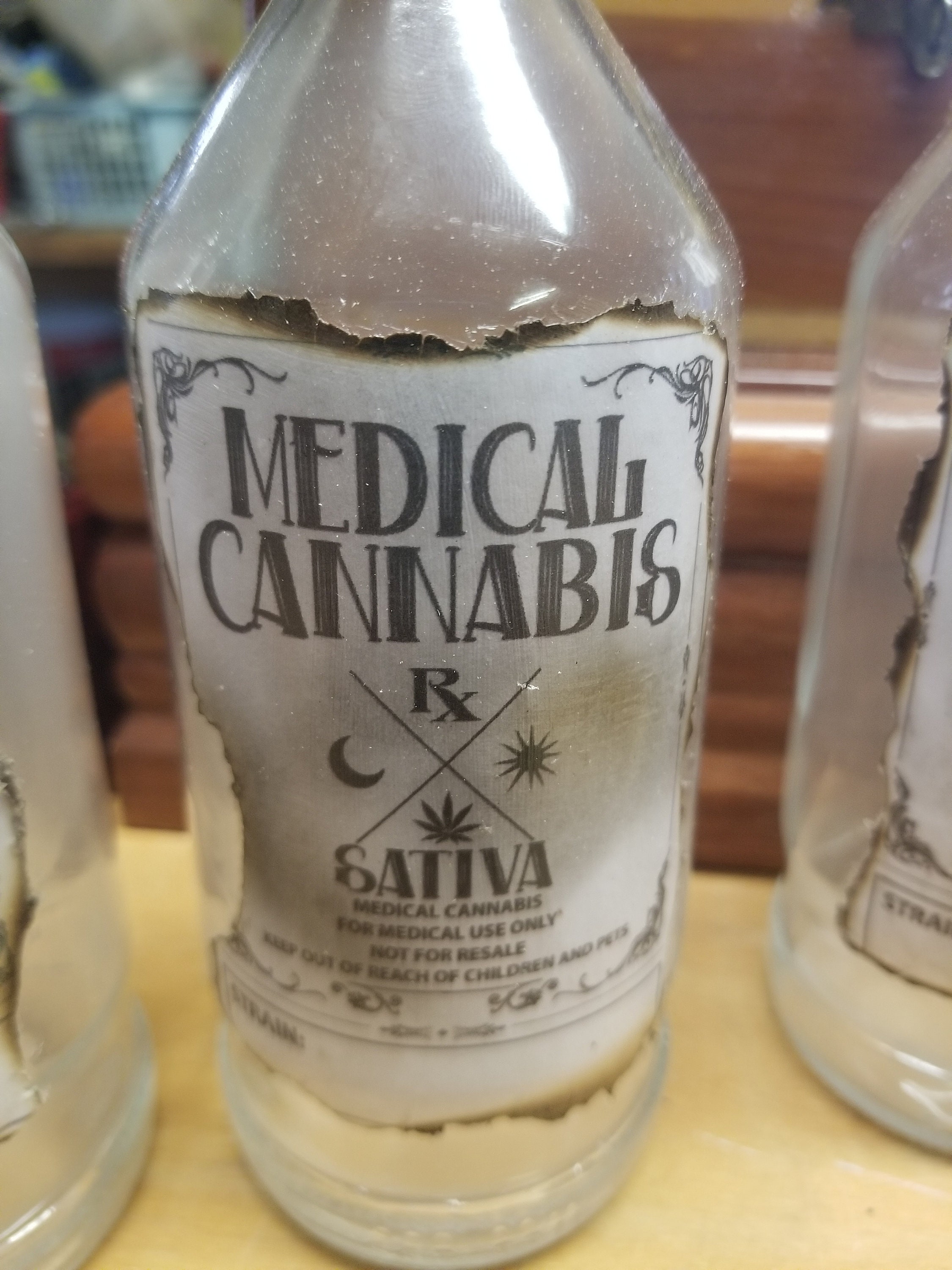 Apothecary Jar Set of 5 or 1 Medical Cannabis Etsy