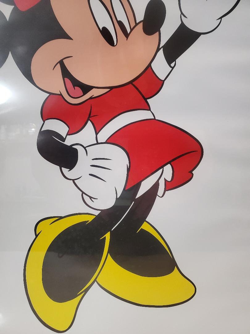 Vintage Minnie Mouse Framed Poster Wall Hanging / Disney Decor Etsy