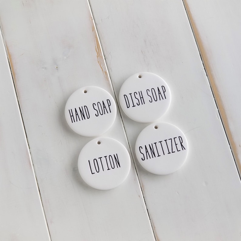 Soap Dispenser Labels Hand Sanitizer Soap Tag Lotion Dish Etsy