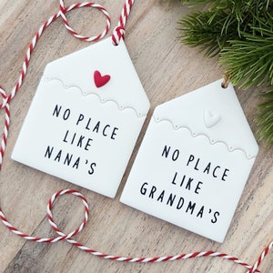 christmas ornament for grandma | no place like grandma&#39;s house | grandma birthday gift | nana gift from grandchildren | nana home ornament
