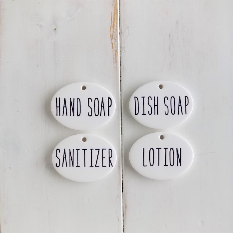 Soap Dispenser Labels Hand Sanitizer Soap Tag Lotion Dish Etsy
