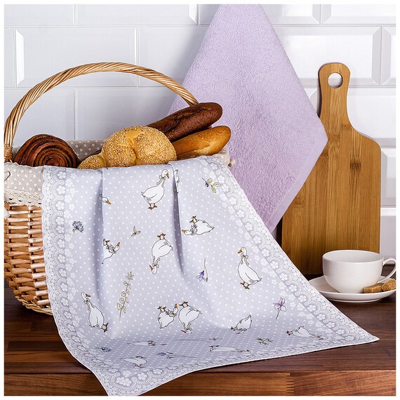 country kitchen towels provence style vintage french dish ...