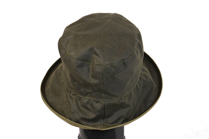 Barbour Green Wax Hat Waterproof Waxed Rain Hat Smart Olive Etsy