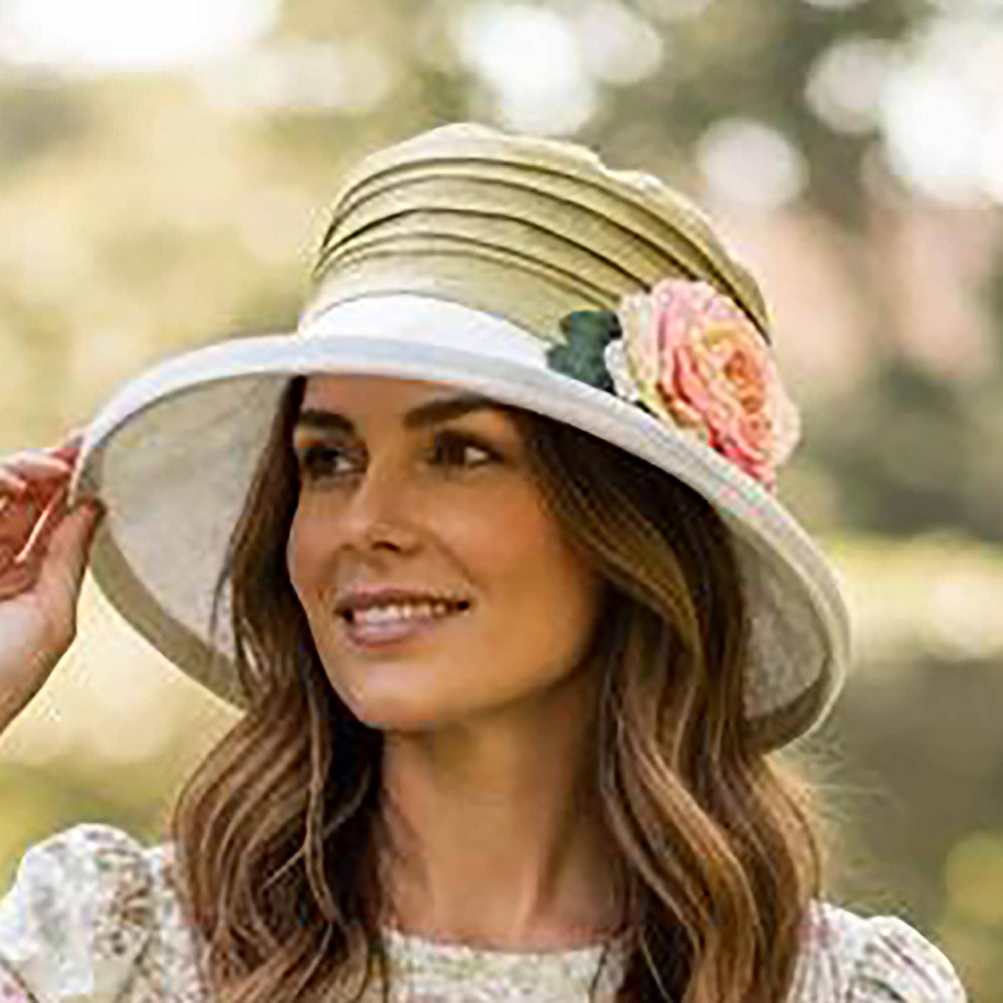 Laura Ashley Straw Linen Hat $_57.JPG?set_id=8800005007 main image 2