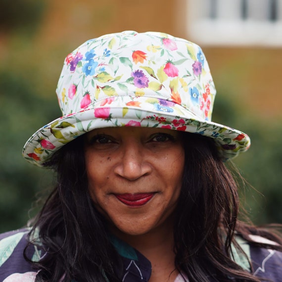 Spring Floral Waterproof Rain Hat in 