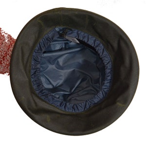 Chapeau de cire imperméable marron pour femmes, choix de bord petit ou large, style Smart Tuck, chapeau pliable pratique pour poche, sac à provisions ou sac à dos image 6