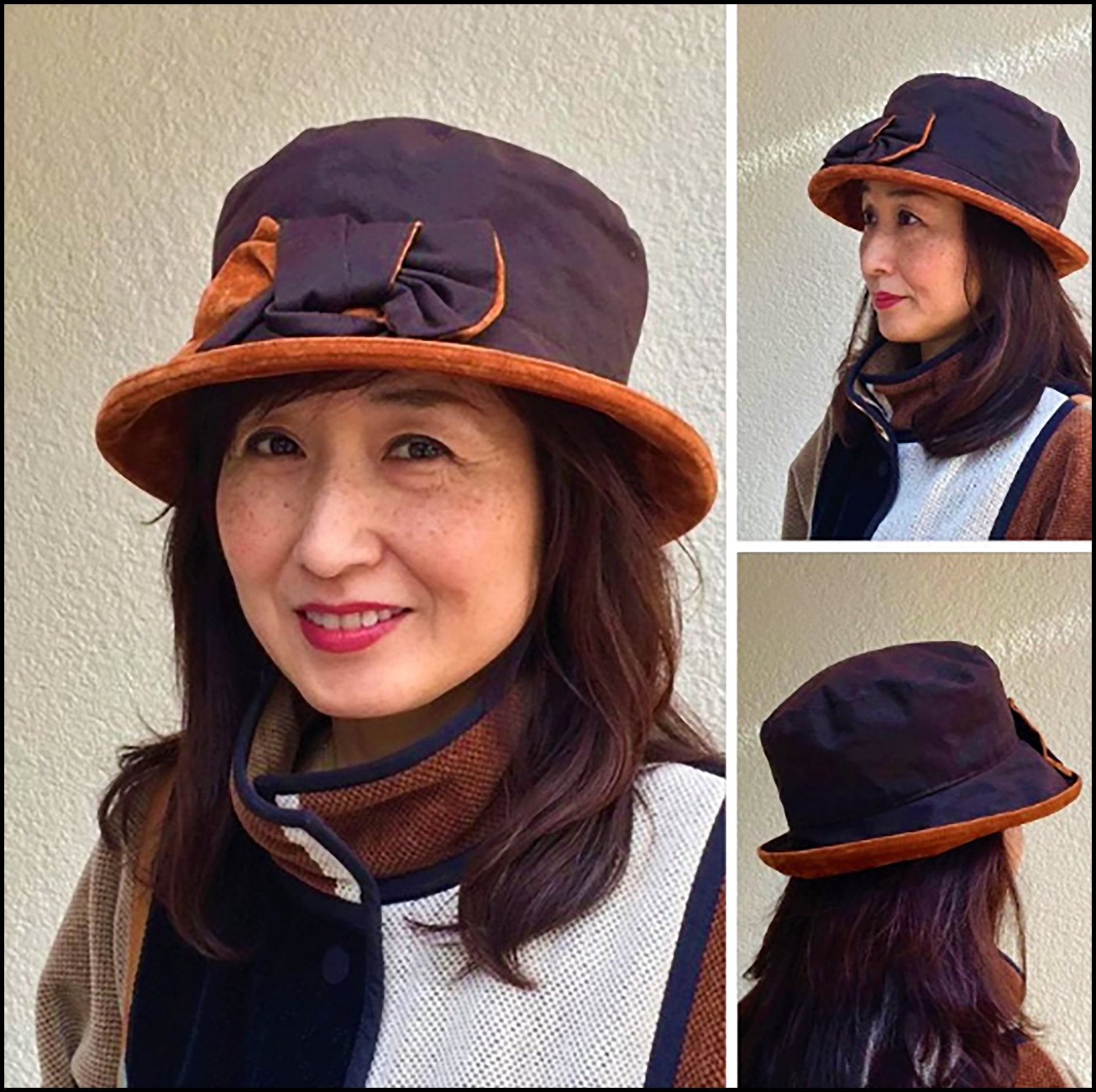 Brown & Tan Waxed Waterproof Hat City Smart Spring Rainhat Etsy UK