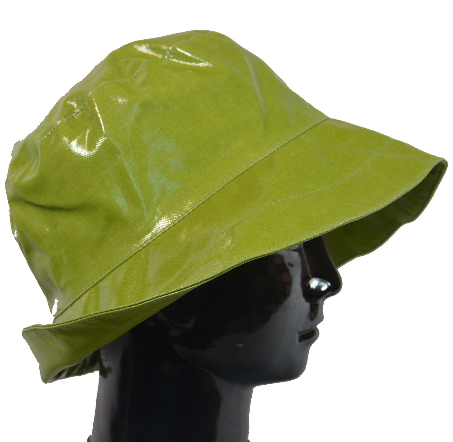 Womens Waterproof Rain Hat in Fresh Spring Green Rainproof Etsy UK