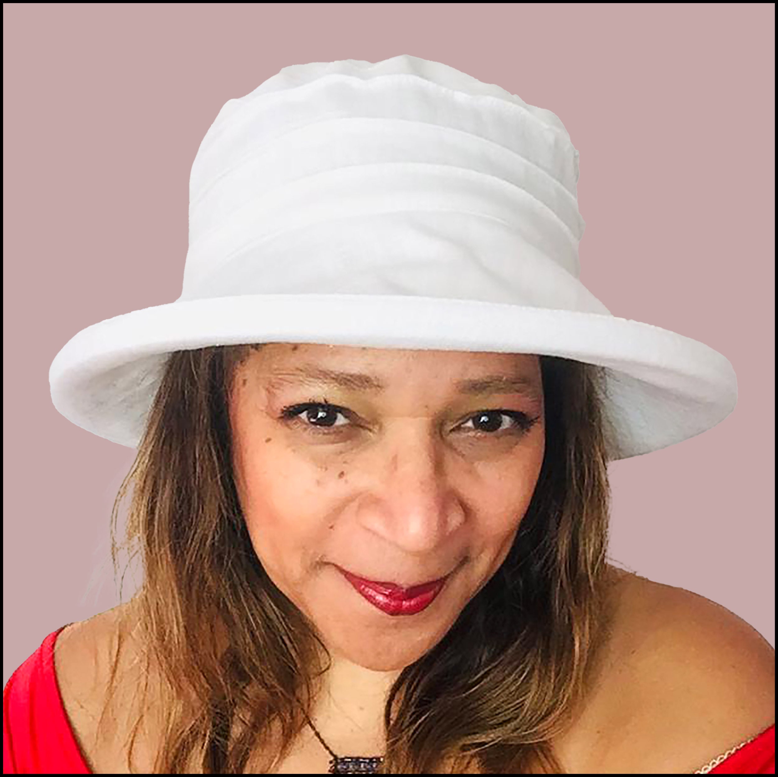 Fresh Fabric Sun Hat for Ladies in 