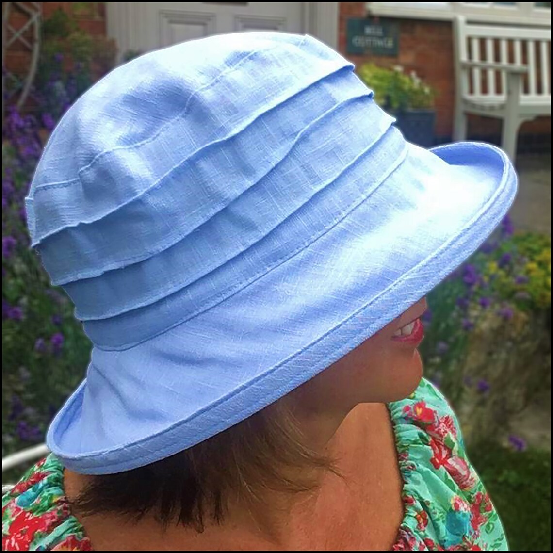 Light Blue Ladies Sun Hat Lightweight Pale Pastel Gardening & Etsy UK