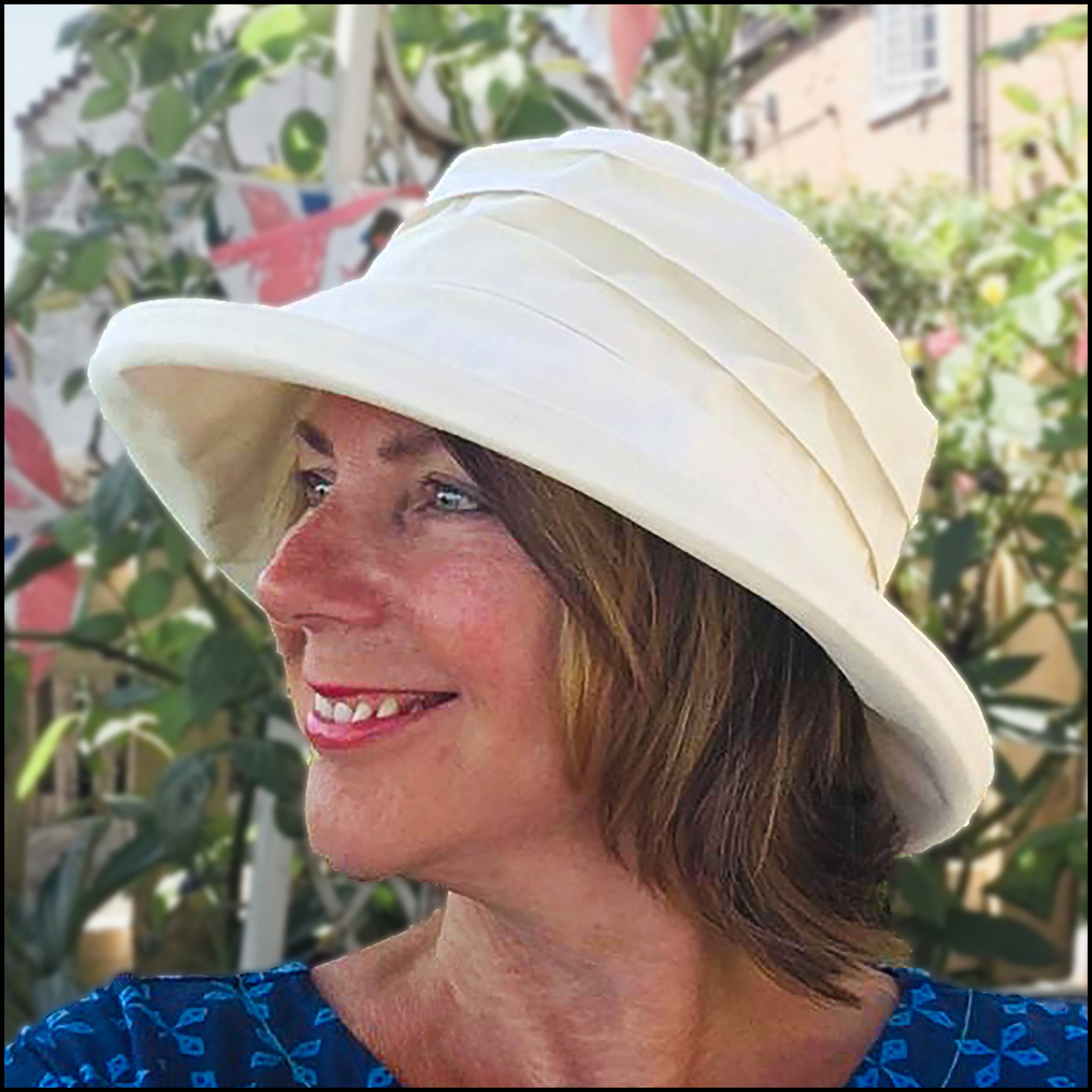 Smart \u0026 Simple Cream Sun Hat Women 