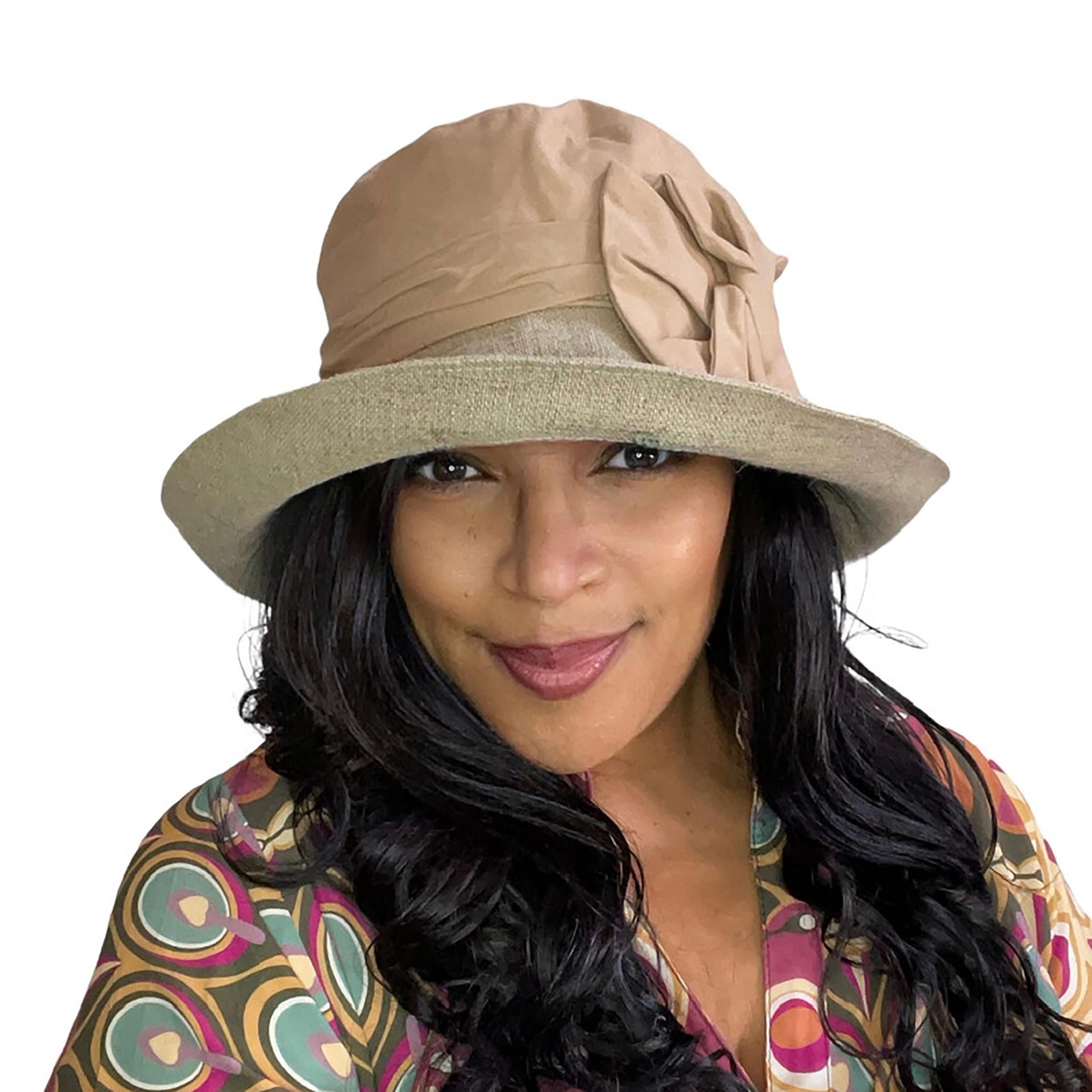 Vintage Style Summer Downton Abbey Hat in Salmon Pink 
