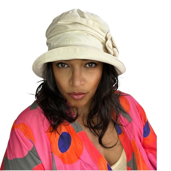 Vintage Elegant Cream Women\'s Hat s-l400.jpg main image 3