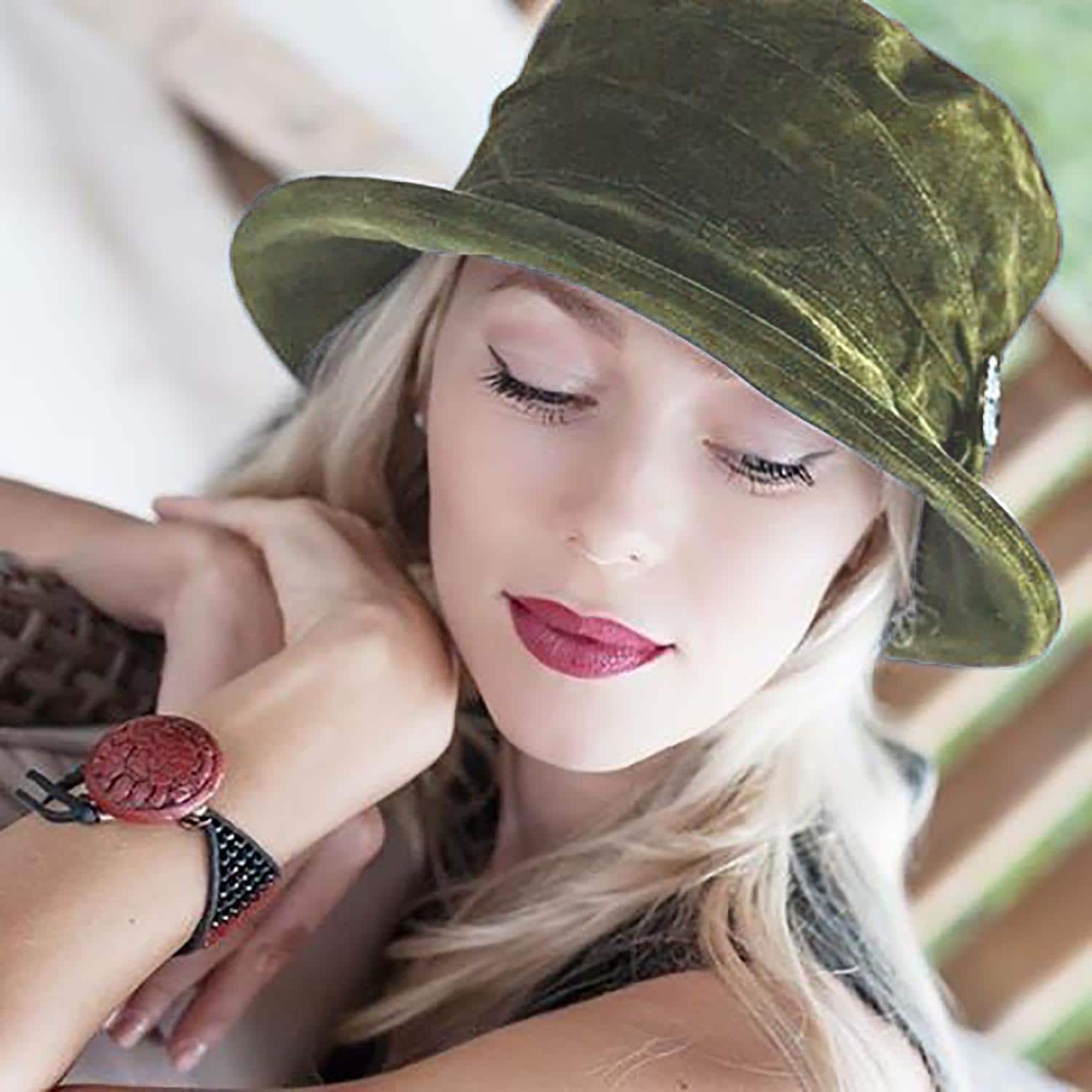 Olive Green Ladies Hat - Etsy