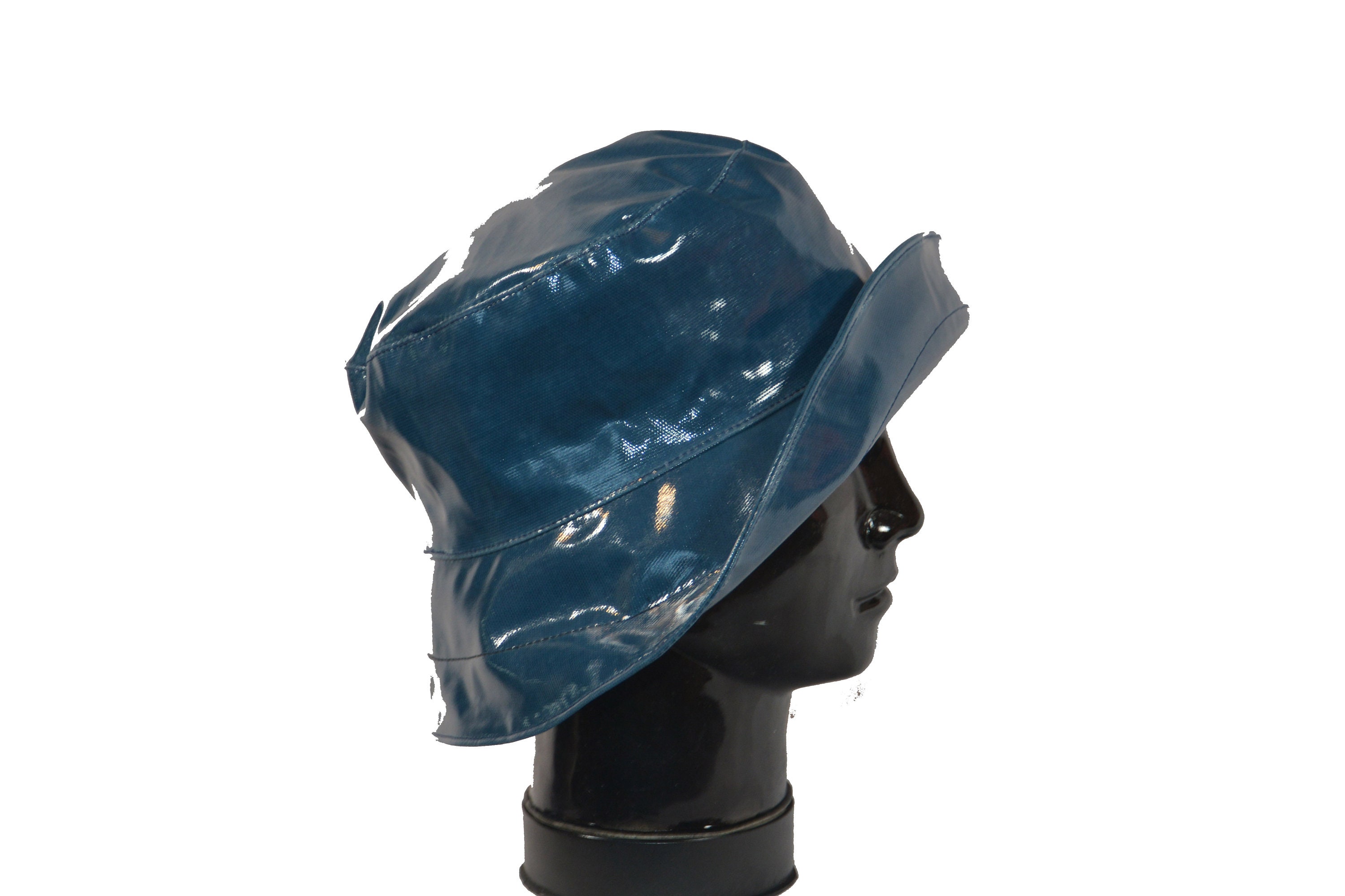 Peak & Brim Hats - Bonnie - Waterproof Tartan Rain Hat - UK Made, Navy Tartan