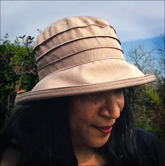 Waterproof Beige Flatpack Rainhat for 