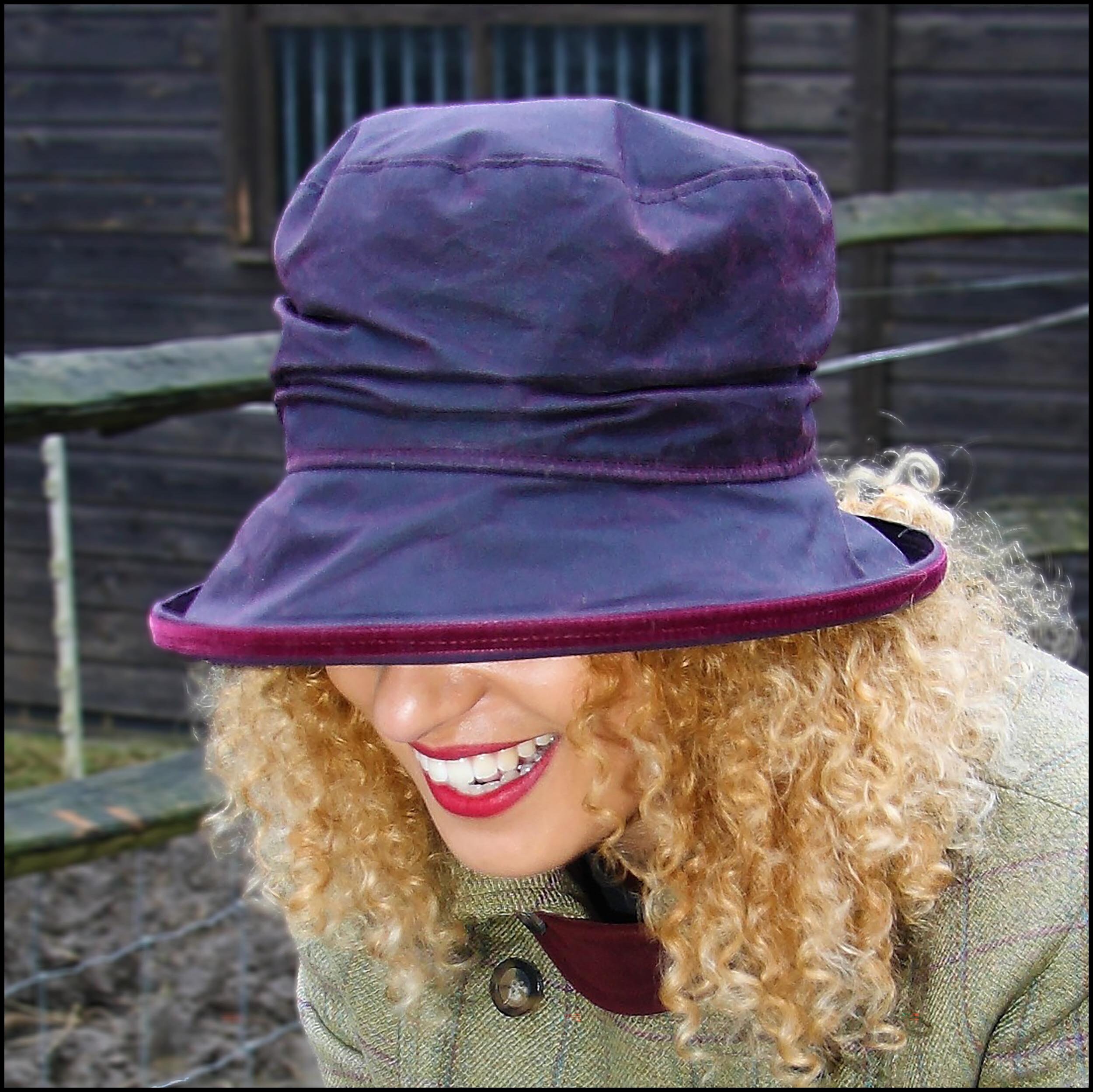 ladies waterproof wax hats