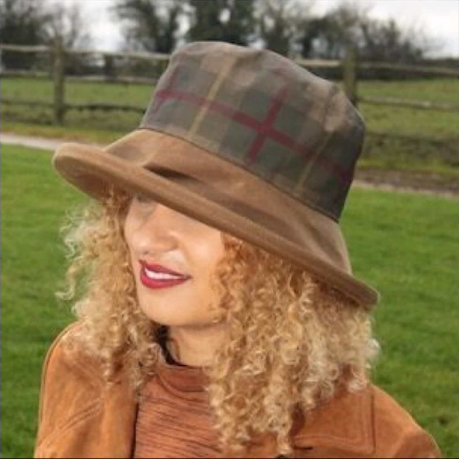 Big Brim Waxed Rain Hat Women Waterproof Wide Brimmed Rainhat Etsy