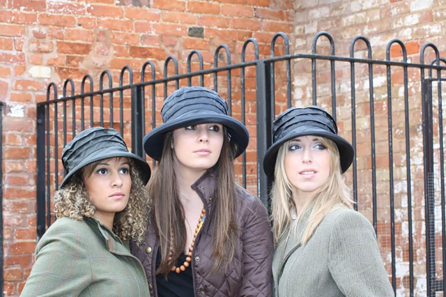 Barbour Green Women's Waxed Rain Hat 