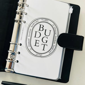 Budget Binder Dashboard, A6 Laminated Dashboard