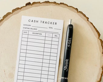 Trackers for Cash Envelopes | Spending Trackers for Budget Envelopes | Money Trackers for A6 Zipper and Laminated Envelopes