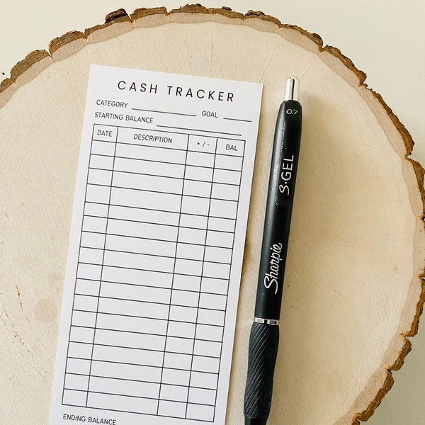 Trackers for Cash Envelopes | Spending Trackers for Budget Envelopes | Money Trackers for A6 Zipper and Laminated Envelopes