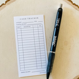 A7 Trackers for Cash Envelopes | Spending Trackers for Budget Envelopes | Money Trackers for A7 Zipper and Laminated Envelopes
