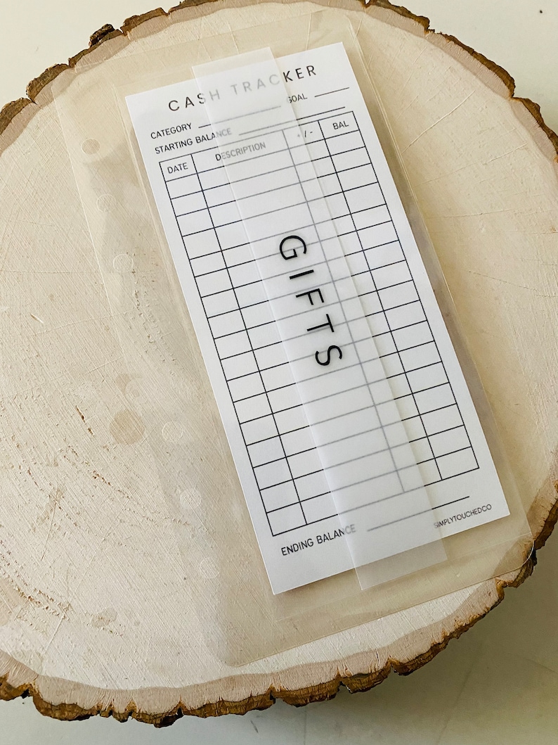 Trackers for Cash Envelopes | Spending Trackers for Budget Envelopes | Money Trackers for A6 Zipper and Laminated Envelopes image 5