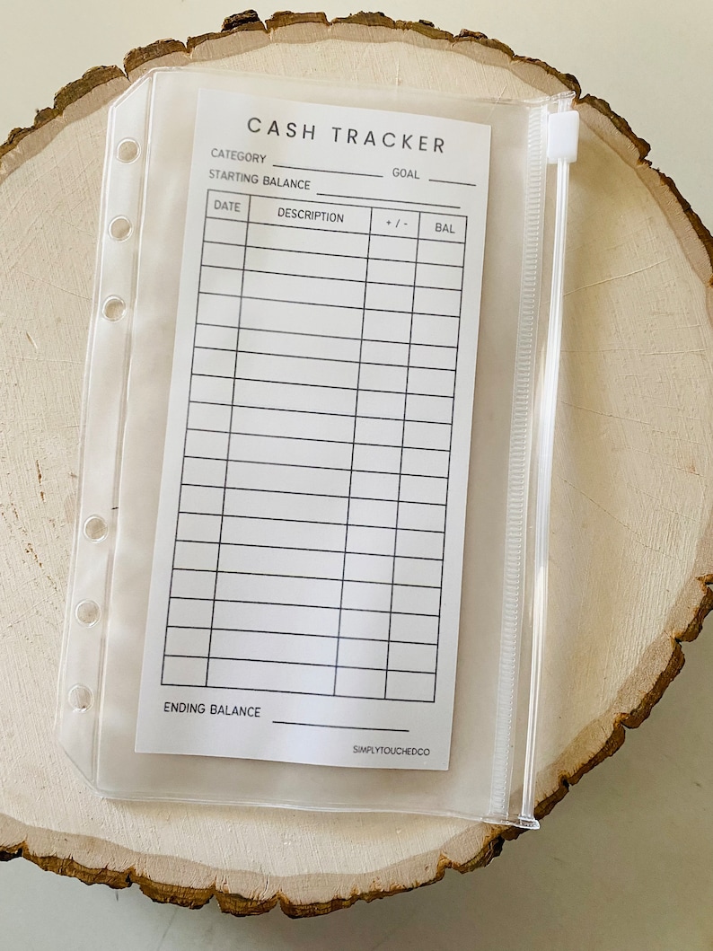 Trackers for Cash Envelopes | Spending Trackers for Budget Envelopes | Money Trackers for A6 Zipper and Laminated Envelopes image 4
