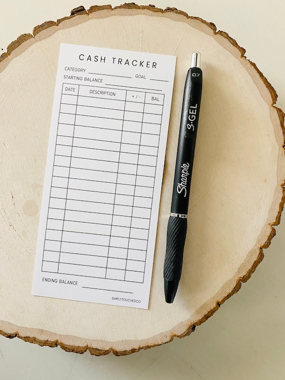 Trackers for Cash Envelopes | Spending Trackers for Budget Envelopes | Money Trackers for A6 Zipper and Laminated Envelopes